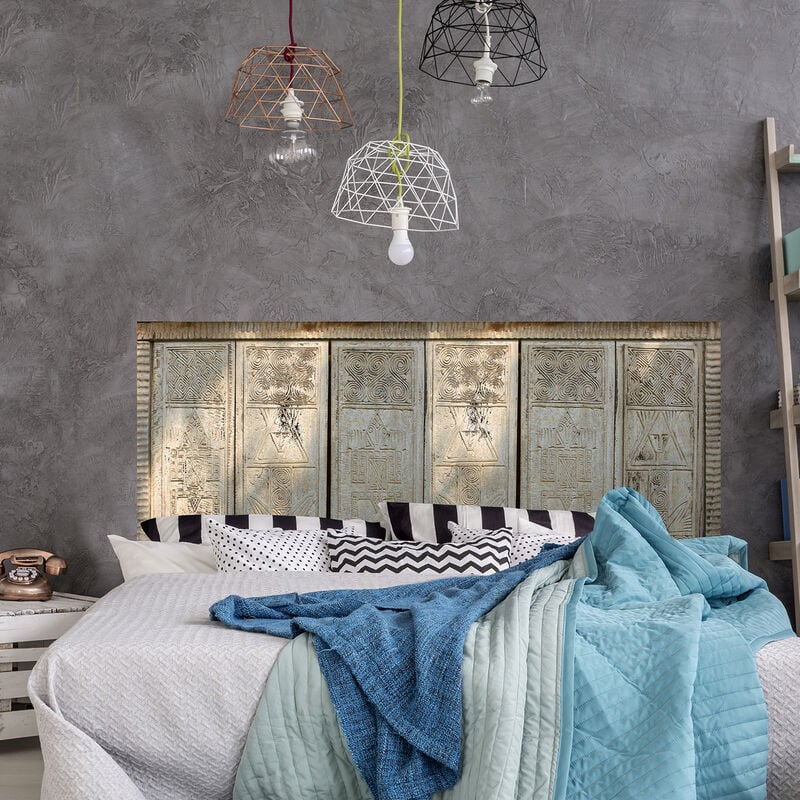 Sticker mural décoratif Papouasie, Gravures anciennes pour tête de lit, 83 cm x 160 cm - Décoration intérieure unique et originale