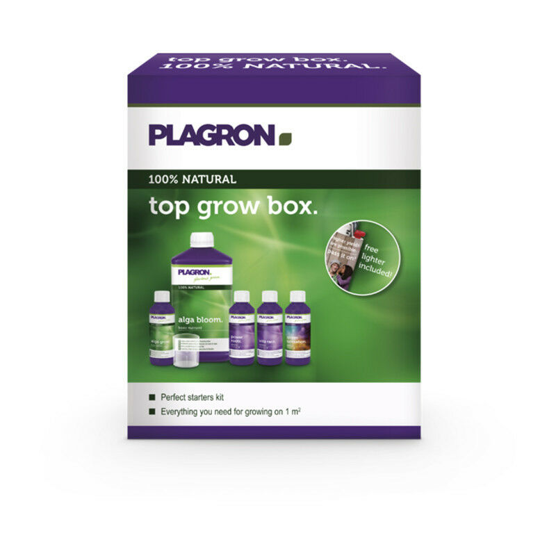 Top Grow Box Pack engrais et booster Bio 1M² - Plagron