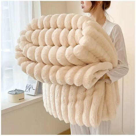Plaid - 1,00 x 1,50 m - Beige