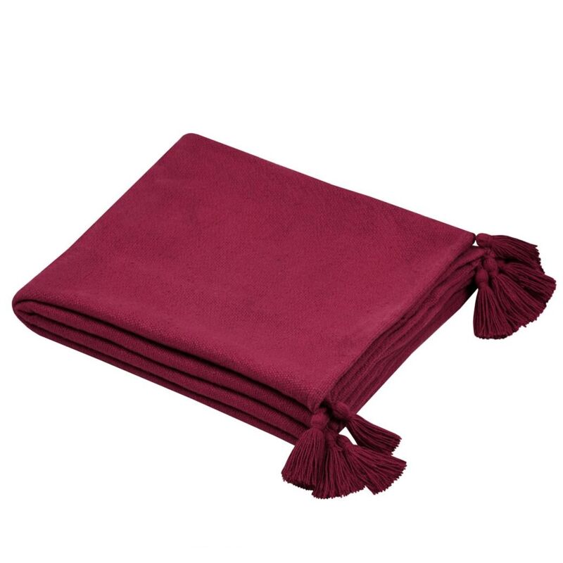 Plaid 125x150cm Collection Pastel framboise