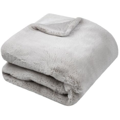 Plaid 130 x 160 cm cocooning Bostan Gris