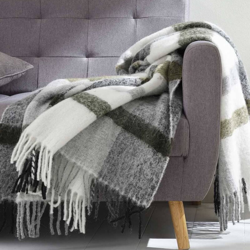 Linnea - Plaid 130x180 iseo alpaga, laine, mohair, polyamide