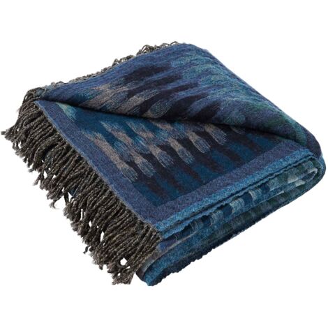 Plaid 140x200 cm MADURA - Indigo  - KHAN