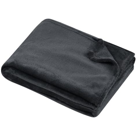 Plaid 180x220 cm Collection Confort anthracite