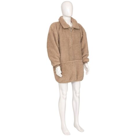Plaid à manche SHERPA Zippé - Atmosphera créateur d'intérieur