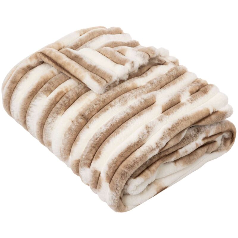 Plaid Avoriaz imitation fourrure