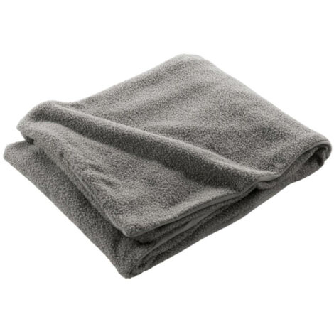 Plaid Bouclette "Wooly" 180x220cm Gris