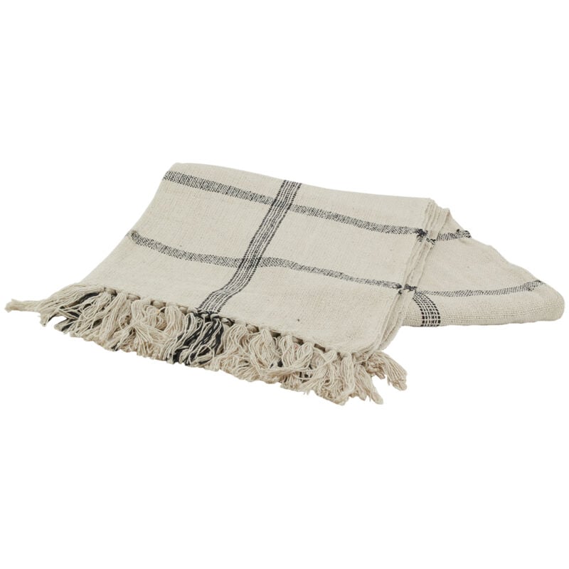 Plaid à carreaux en coton