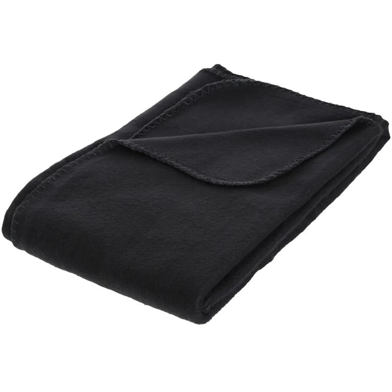 Plaid couverture 125 x 150cm Legerete Noir Plaid couverture 125 x 150cm Legerete Noir