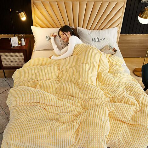 Couverture couvre lit 130*160 cm polaire super doux Cheveux duveteux chaude longs de Canapé lit Tapis 