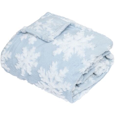 Plaid de Noël motifs flocons