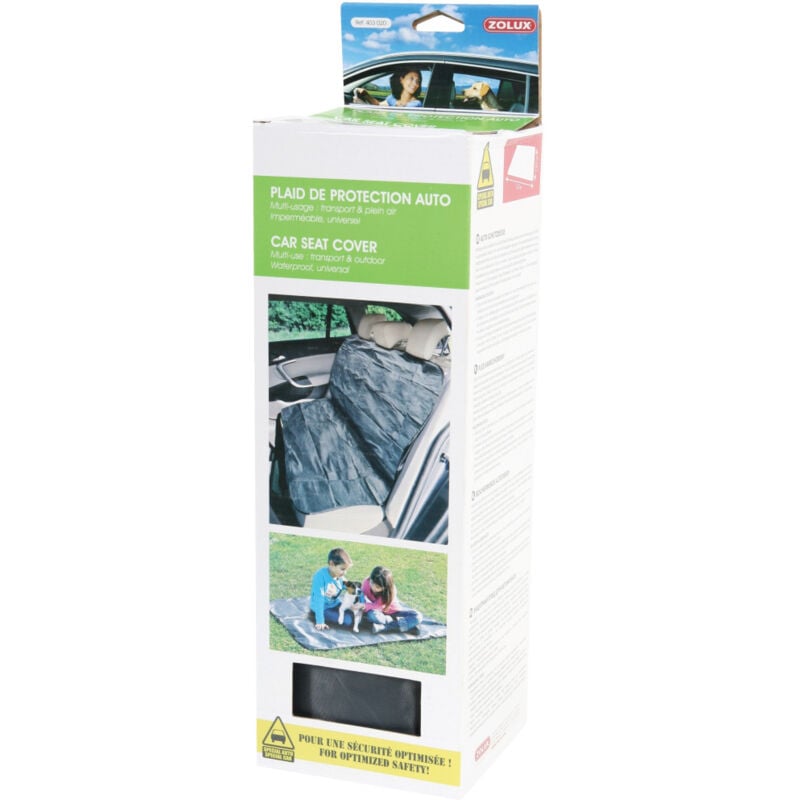 Zolux - Plaid de protection voiture 127 x 107 cm, pour chien