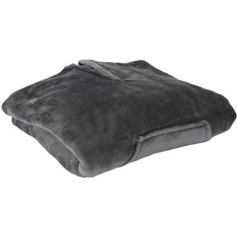Plaid Déco "Poncho" 130x170cm Gris