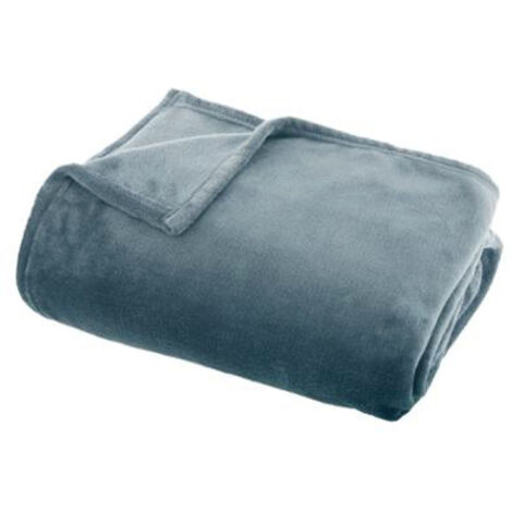 Plaid Doux Uni "Flanel" 125x150cm Orage