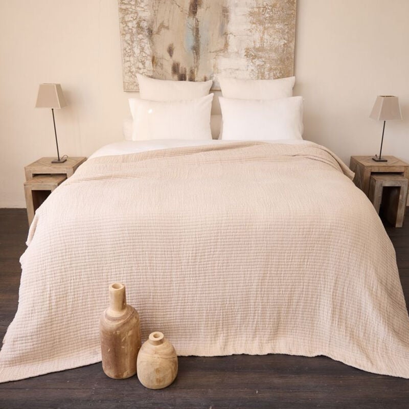 Plaid en coton lavé seville