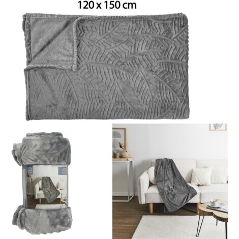 Plaid Flanelle Embosse 120x150cm