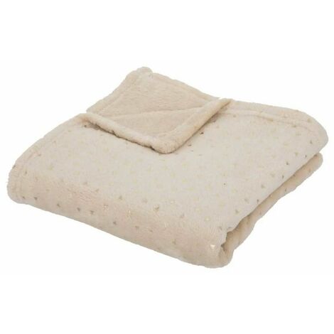Plaid Flanelle Enfant Berlingot 75x100cm Beige