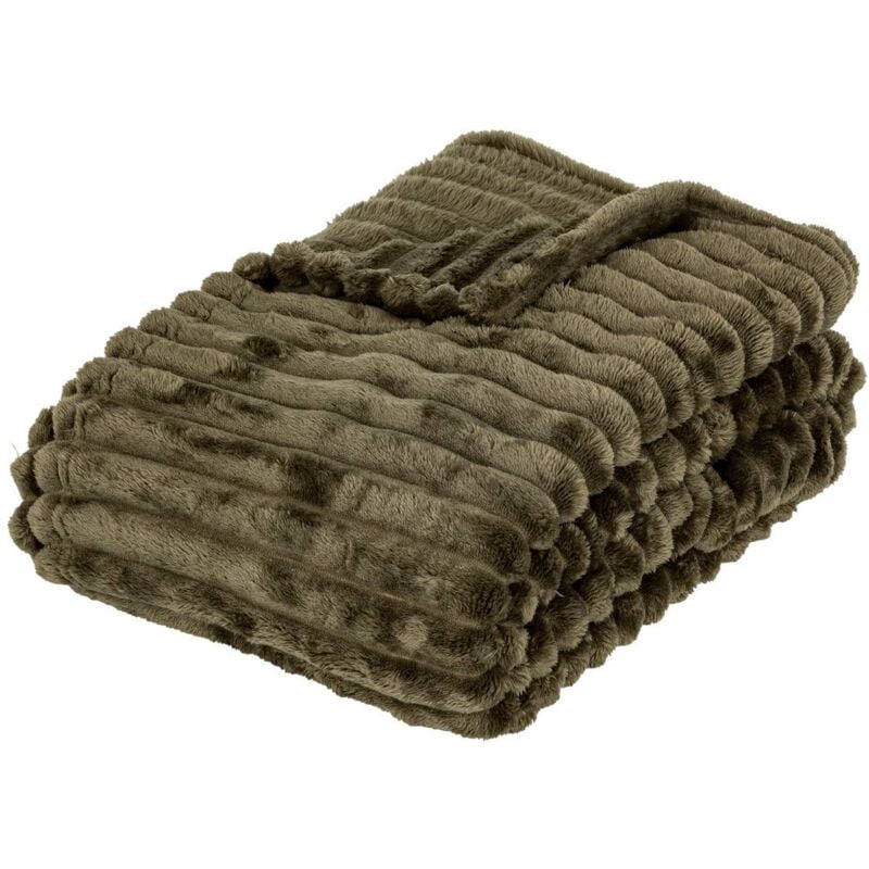 Plaid flanelle Mattias 130x170cm Atmosphera créateur d'intérieur