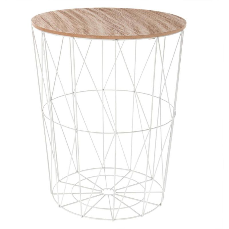 Table à café Kumi - d 47 x h 57 cm - Blanc - Livraison gratuite