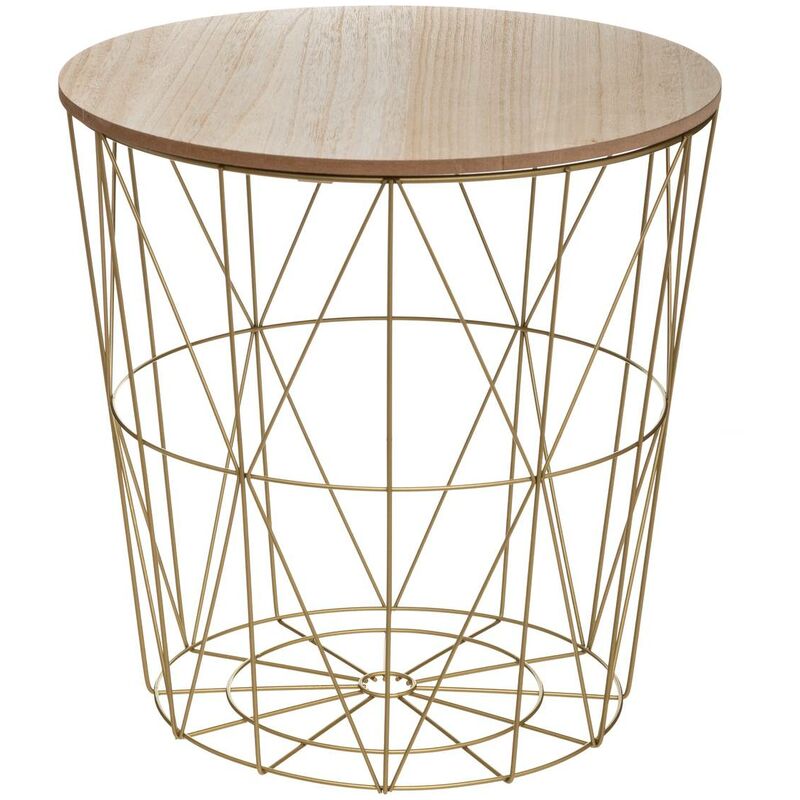 Table d appoint Kumi doré D40cm Atmosphera créateur d'intérieur