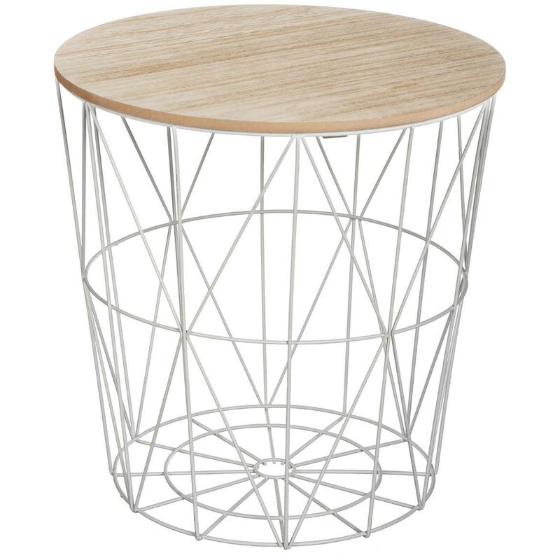 Table d appoint Kumi gris D40cm Atmosphera créateur d'intérieur