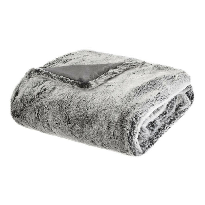 Plaid fausse fourrure 125x150 polaire Atmosphera