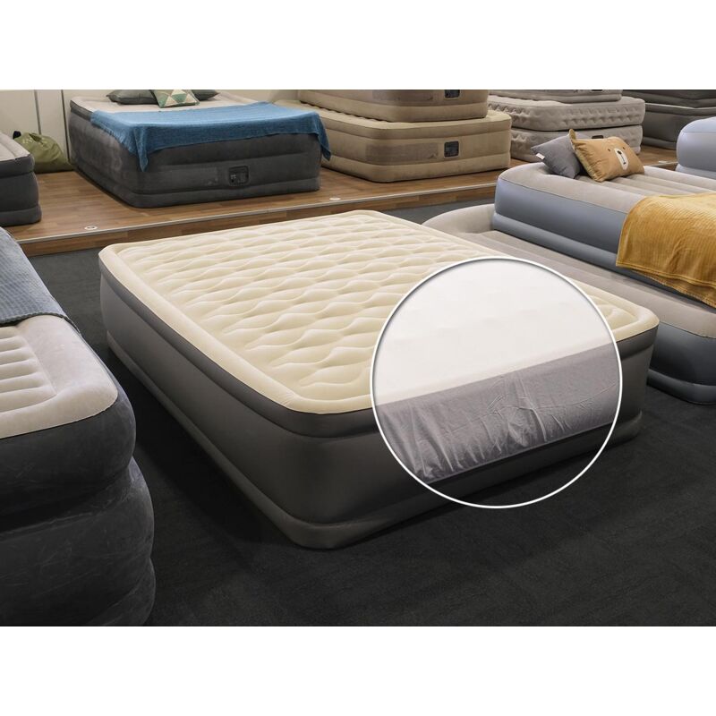 Pack matelas gonflable PremAire II 2 places Intex + Drap housse