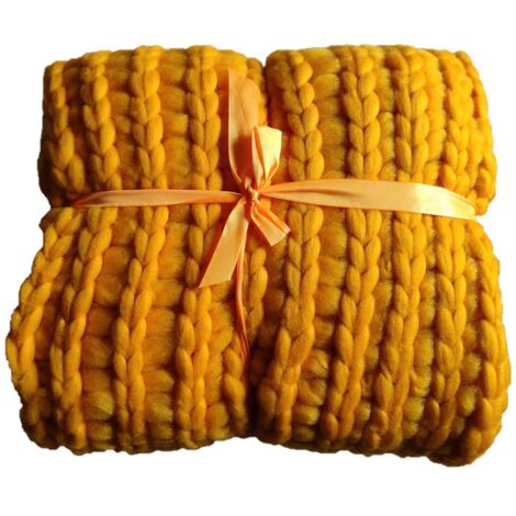 Plaid grosse maille - L. 150 x l. 120 cm