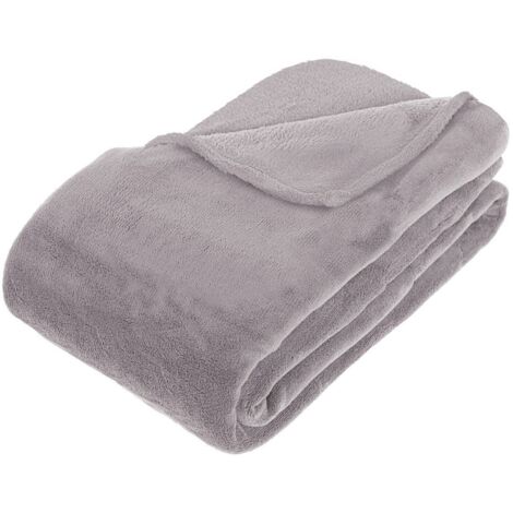 Plaid Kiesa 230x180cm - Grau