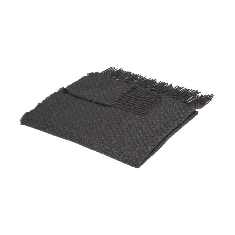 Plaid Maille 'Deep Soul' 130x180cm Gris Foncé