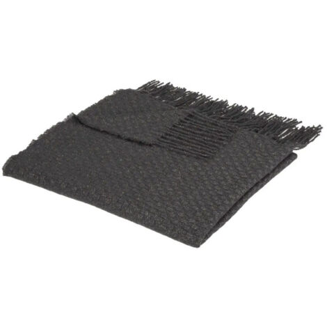 Plaid Maille "Deep Soul" 130x180cm Gris Foncé