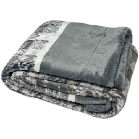 Plaid Morbido Stampato Coperta Calda Inverno Divano Sherpa Disegno Gregory, misura130x160coloreGregory