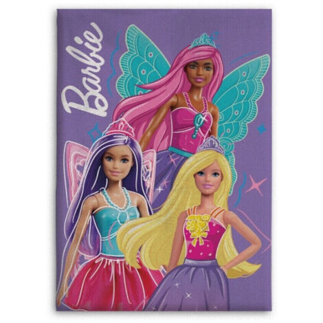 Plaid polaire Barbie - Violet