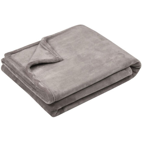Plaid polaire doudou lin 130 × 160 cm