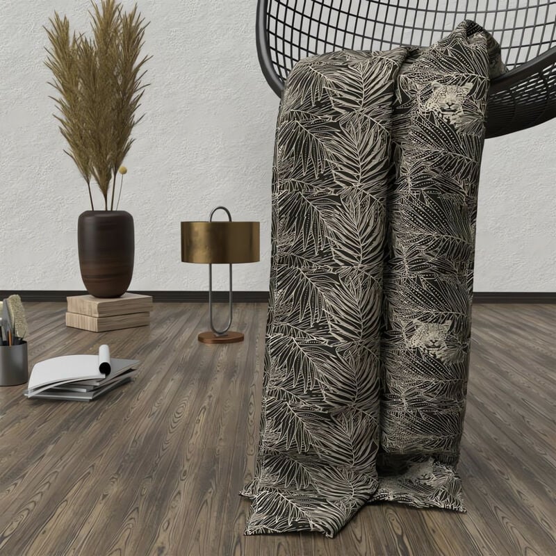 Plaid polaire en microfibre 120x160 cm safari, par Soleil d'ocre