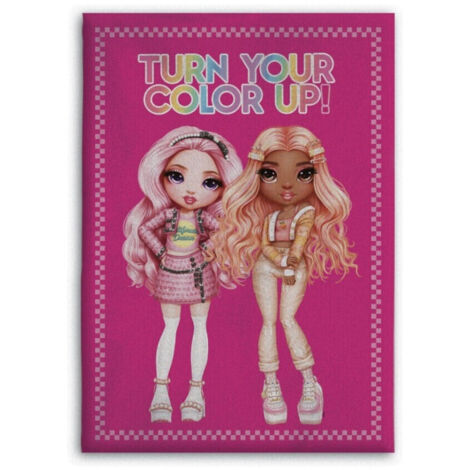 Plaid polaire Rainbow High - Turn Your Color Up - Rose