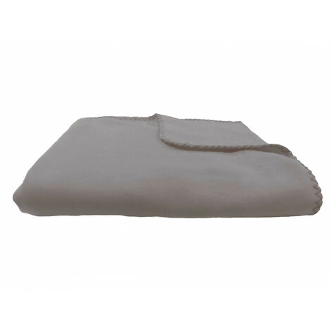 plaid polyester gris 130x150cm