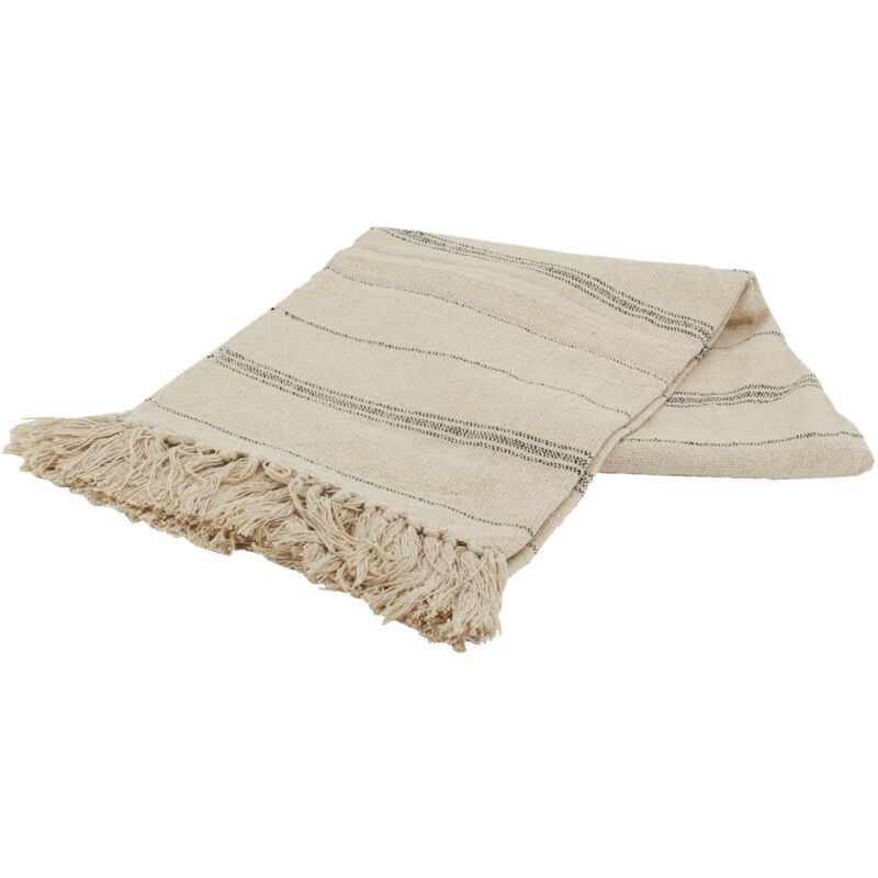 Plaid à rayures en coton