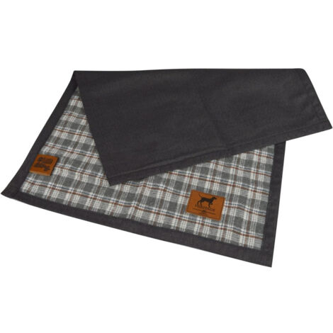 Plaid rectangle et pliable pour animaux "Héritage" - Gris/Marron - L 70 x l 50 cm - Livraison gratuite