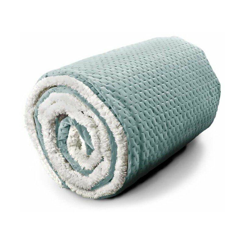 Plaid Throw Nora 150 x 200 cm Colore Blue Haze