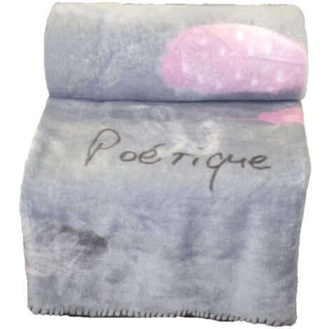 Plaid tout doux 125 x 150 cm Poetique