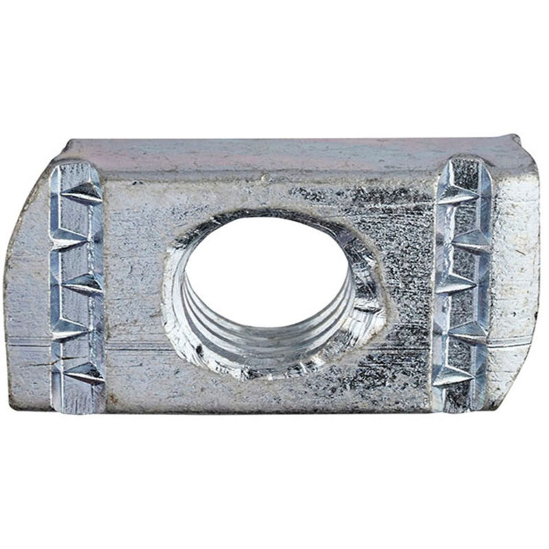 Unifix Plain Channel Nuts BZP M6 ZZJ10047 in Silver