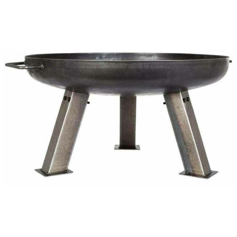 La Hacienda Pittsburgh Medium Firepit - Steel - L80 x W80 x H34 cm - Black