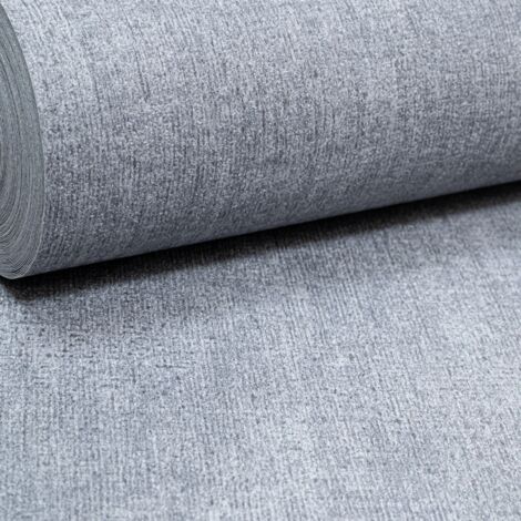 Plain Grey Wallpaper Textured Quality Vinyl Slightly Imperfect Paste The Wall