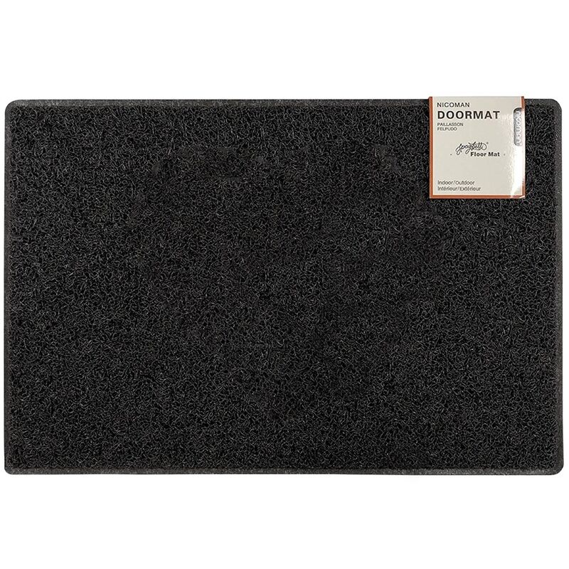 Plain Small Doormat in Black - size Small (60*40cm) - color Black - Black