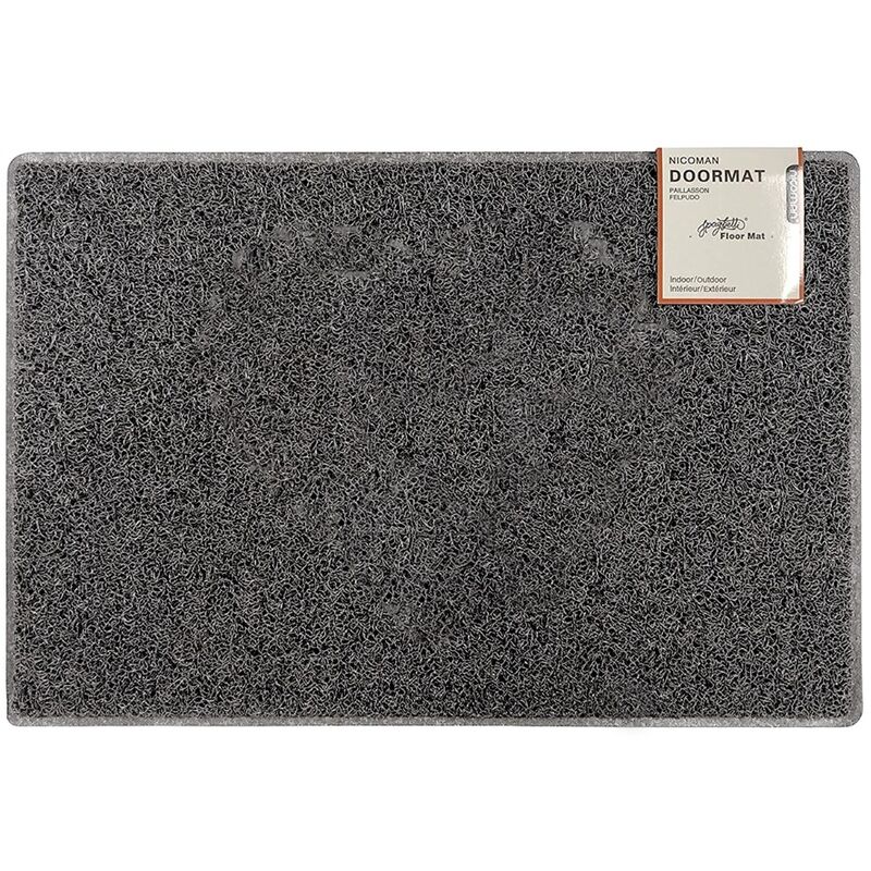 Plain Small Doormat in Grey - size Small (60*40cm) - color Grey - Grey