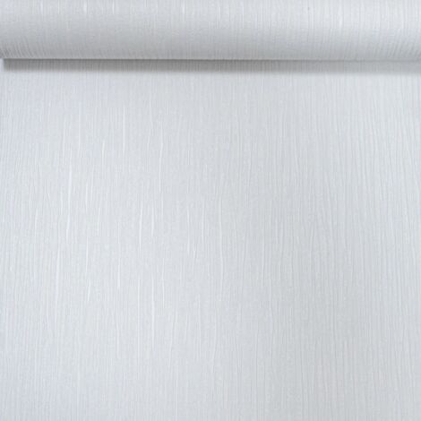 Plain White Stripe Wallpaper Thick Textured Slightly Imperfect Paste The Wall