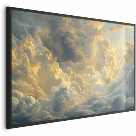 Plakat – Der letzte Atemzug des Tages: Wolken, erleuchtet vom Abendrot