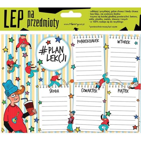 Plan de cours Henry A5 pour garçon - Électrostatique, réutilisable