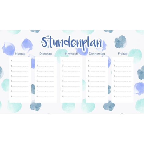 Plan de cours magnétique Pastel Spots 45x26CM
